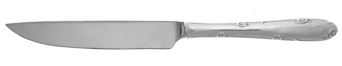 Madeira (Sterling, 1948, No Monograms) Steak Knife Individual Hollow, No Serrate HC by Towle Silver-1