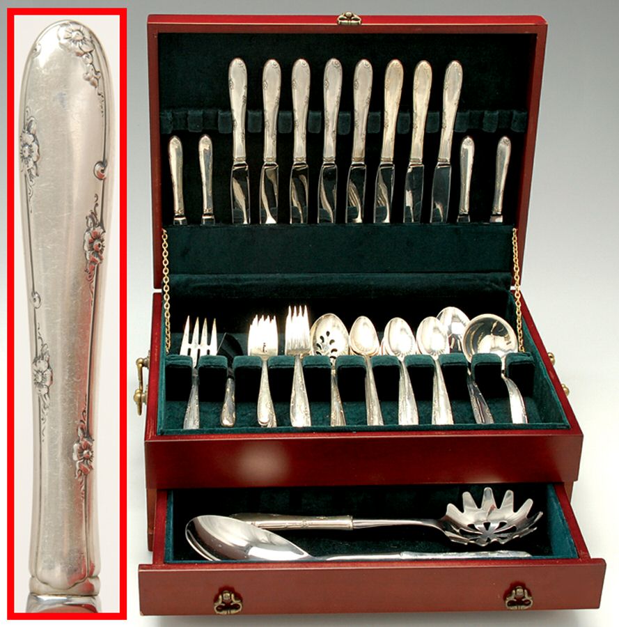 Madeira (Sterling, 1948, No Monograms) 70 Piece Set by Towle Silver-1