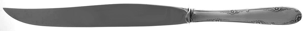 Madeira (Sterling, 1948, No Monograms) Large Carving/Roast Knife StnlBl w/Sterling Guard by Towle Silver-1