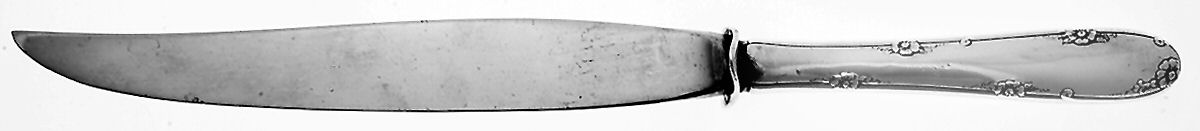 Madeira (Sterling, 1948, No Monograms) Small Carving Knife W/Sterling Guard by Towle Silver-1