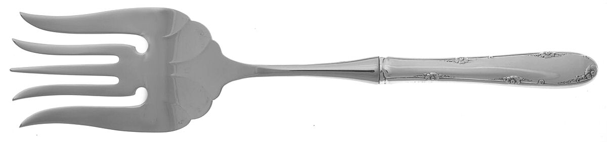 Madeira (Sterling, 1948, No Monograms) Stainless-Tine Utility Serving Fork by Towle Silver-1