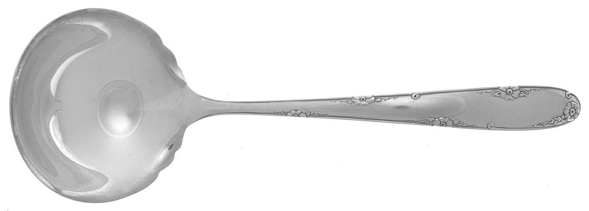 Madeira (Sterling, 1948, No Monograms) Solid Gravy Ladle by Towle Silver-1