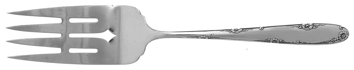 Madeira (Sterling, 1948, No Monograms) Medium Solid Cold Meat Serving Fork by Towle Silver-1