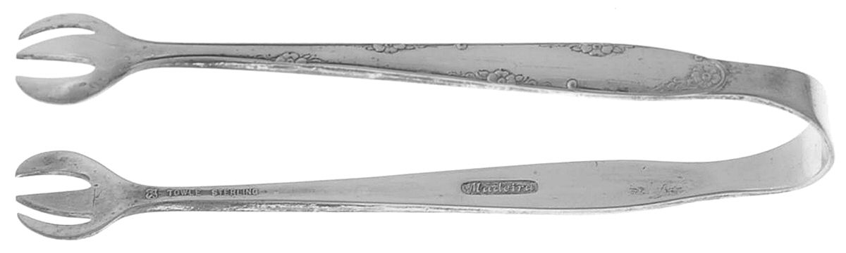 Madeira (Sterling, 1948, No Monograms) Sugar Tongs by Towle Silver-1