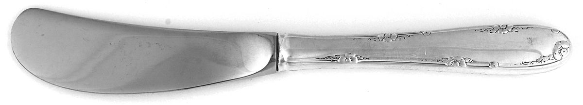 Madeira (Sterling, 1948, No Monograms) Butter Spreader Hollow Hdl-Paddle/Stainless Blade by Towle Silver-1