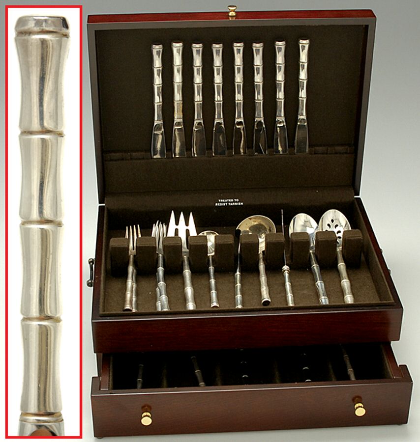 Mandarin (Sterling, 1972) 39 Piece Set by Towle Silver-1