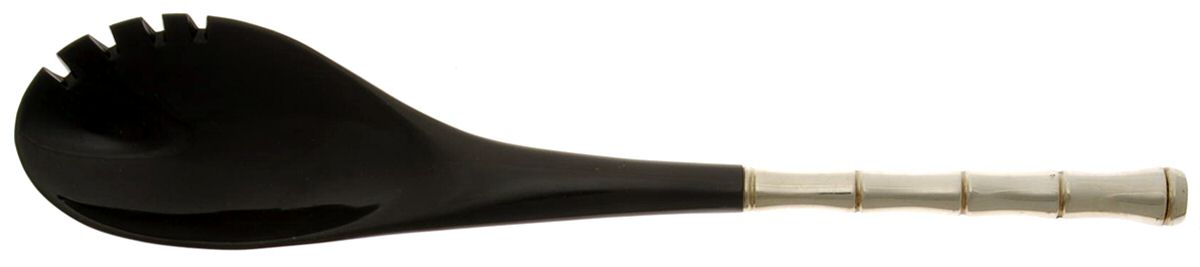 Mandarin (Sterling, 1972) Salad Serving Fork with Plastic Prongs by Towle Silver-1