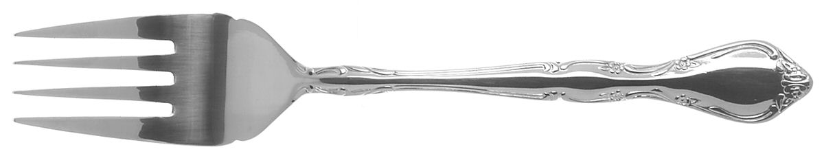 Manoir (Stainless) Medium Solid Cold Meat Serving Fork by Towle Silver-1