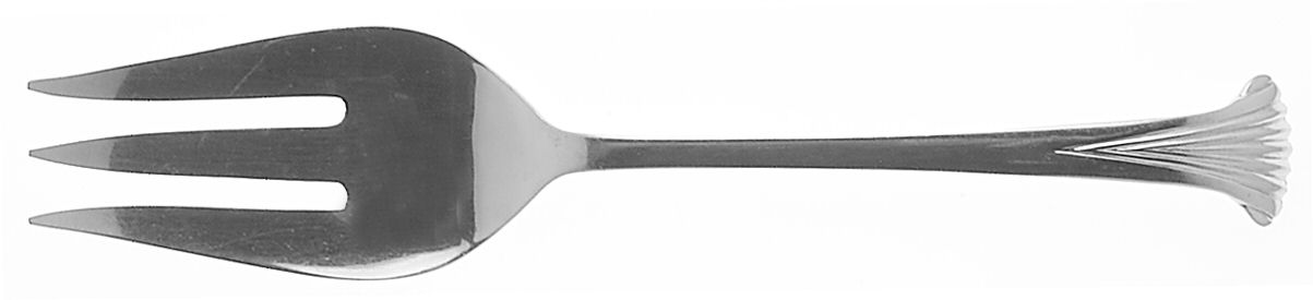 Marchesa (Stainless) Medium Solid Cold Meat Serving Fork by Towle Silver-1