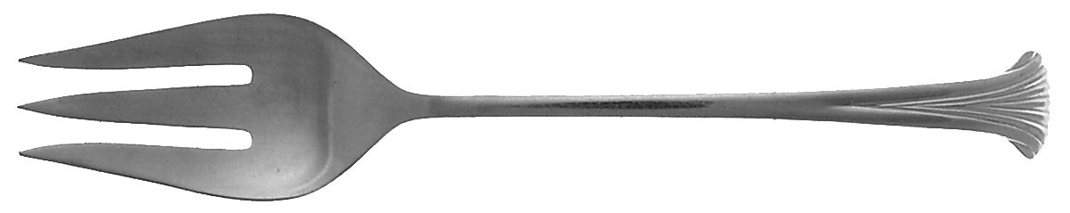 Marchesa (Stainless) Large Solid Cold Meat Serving Fork by Towle Silver-1