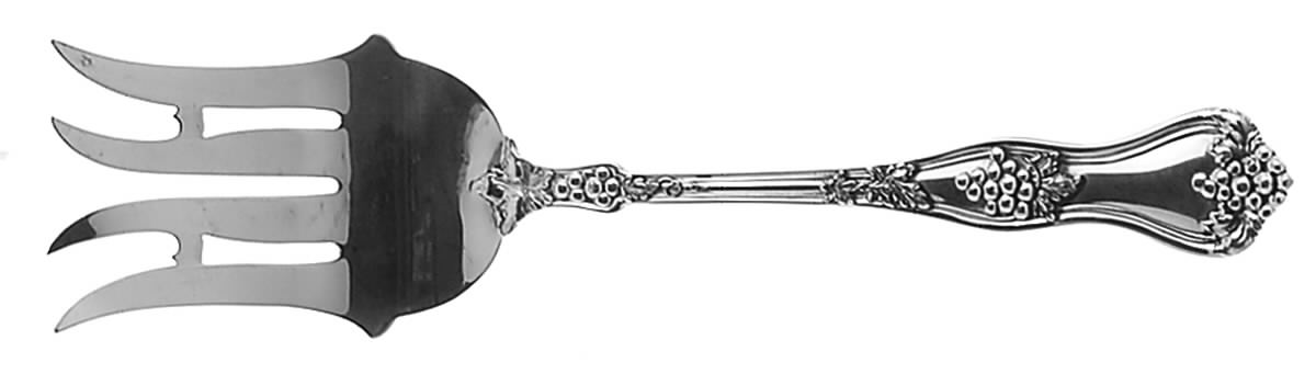 Margaux (Sterling, 1983) Medium Solid Cold Meat Serving Fork by Towle Silver-1