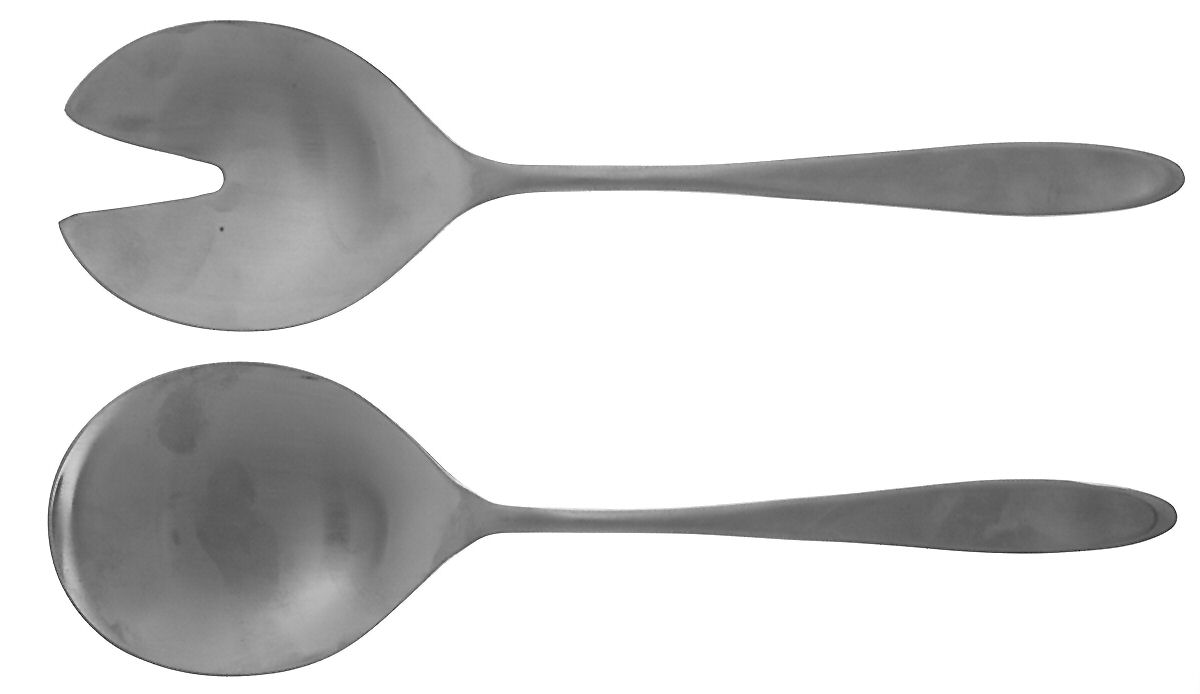 Mark VII (Stainless) Solid Oversized Serving Salad Set by Towle Silver-1