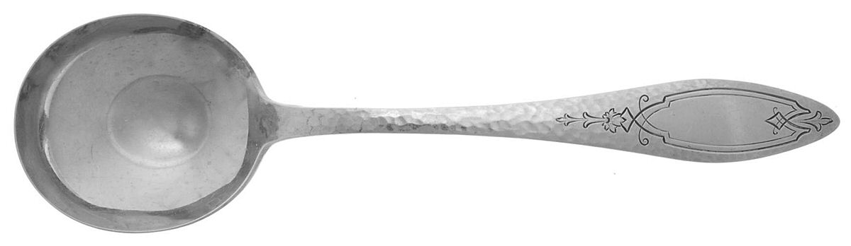 Merrimack (Sterling, 1916) Round Bowl Soup Spoon (Gumbo) by Towle Silver-1