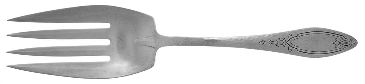Merrimack (Sterling, 1916) Large Solid Fish Serving Fork by Towle Silver-1