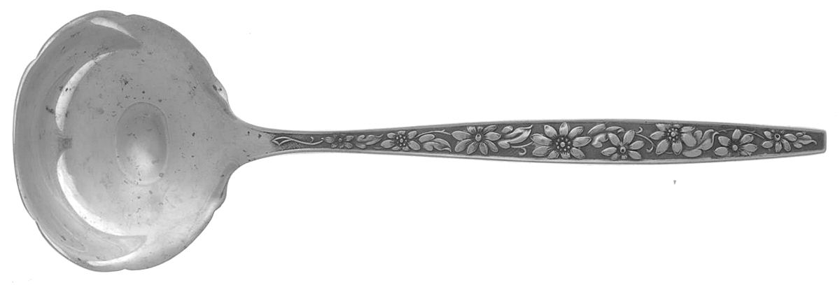 Meadow Song (Sterling, 1967) Solid Piece Cream Ladle by Towle Silver-1