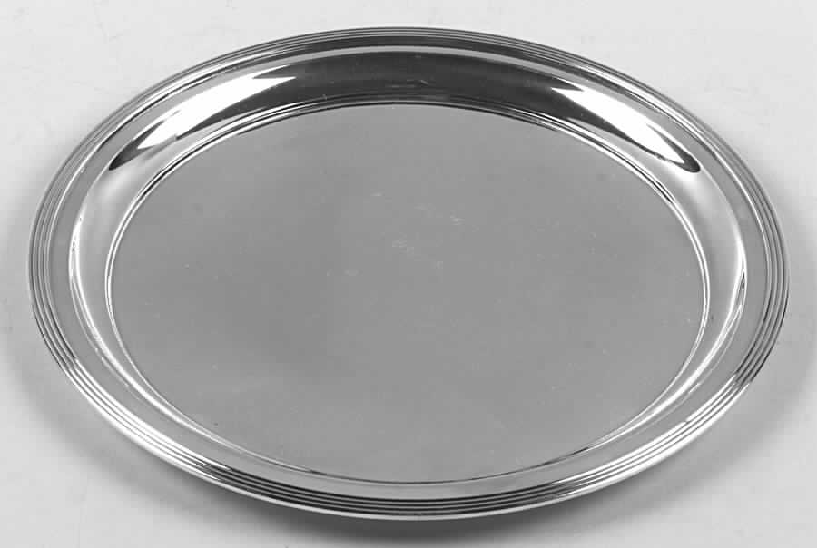 Sterling Hollowware Medium Round Sterling Tray by Towle Silver-1