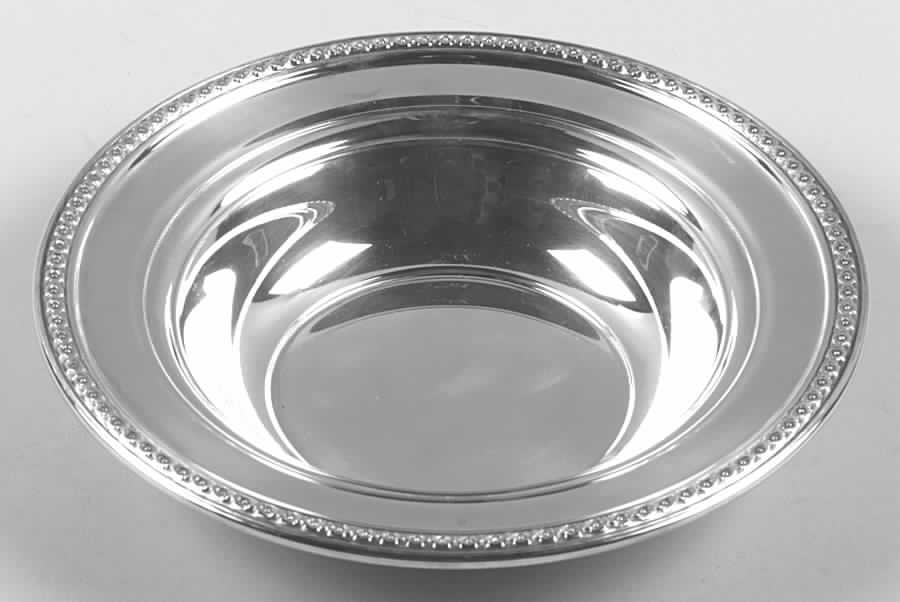 Sterling Hollowware Small Sterling Round Vegetable Bowl by Towle Silver-1