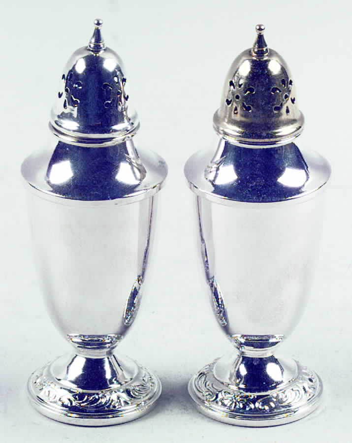 Sterling Hollowware Salt and Pepper Set by Towle Silver-1