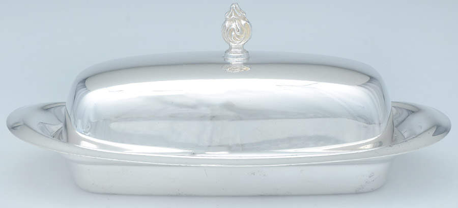 Silverplate Hollowware 1/4 Pound Covered Butter Dish by Towle Silver-1