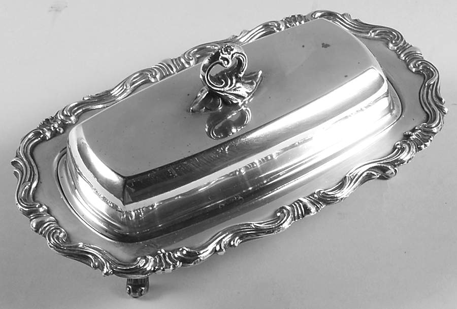 Silverplate Hollowware 1/4 Pound Silverplate Butter Dish, No Liner by Towle Silver-1
