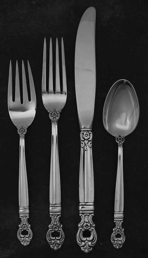 Monte Cristo (Sterling, 1971) 4 Piece Place Size Setting by Towle Silver-1