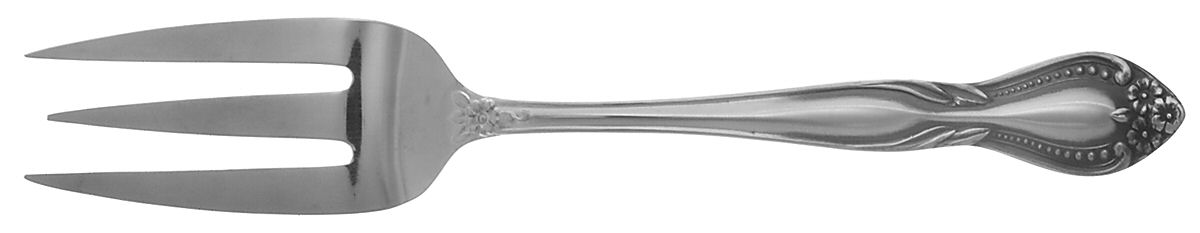 Murano (Stainless) Medium Solid Cold Meat Serving Fork by Towle Silver-1