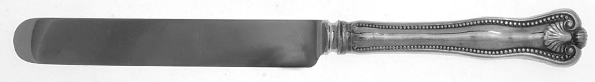 Newport Shell (Sterling, 1910, No Monograms) Blunt Hollow Knife with Bolster by Towle Silver-1
