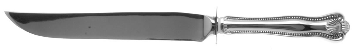 Newport Shell (Sterling, 1910, No Monograms) Small Steak Carving Knife with Stainless Blade by Towle Silver-1