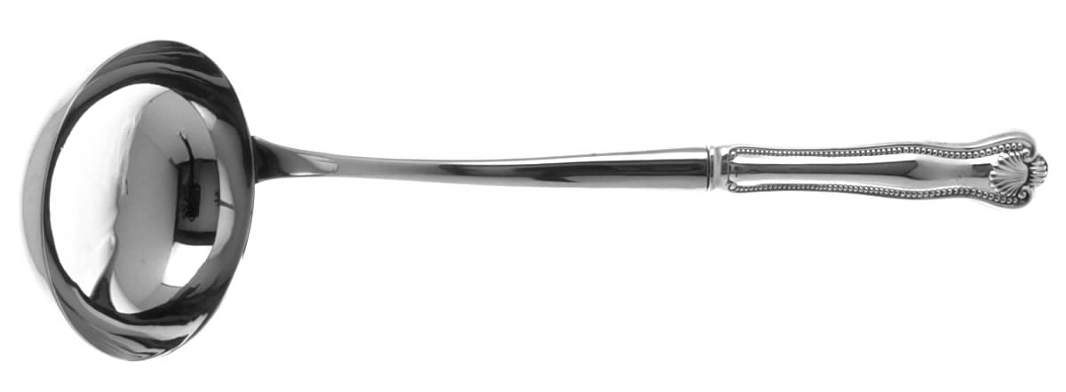Newport Shell (Sterling, 1910, No Monograms) Soup Ladle with Stainless Bowl by Towle Silver-1