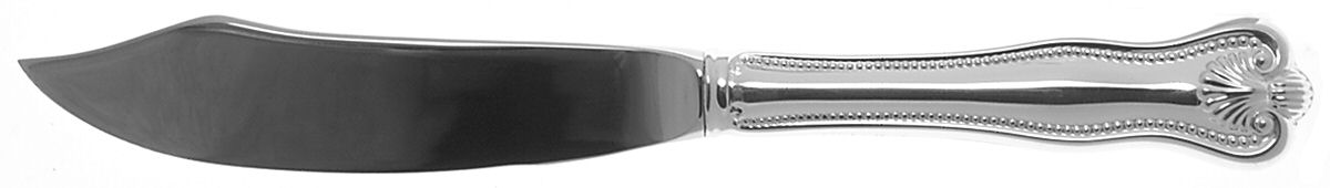 Newport Shell (Sterling, 1910, No Monograms) Individual Fish Knife with Stainless Blade by Towle Silver-1