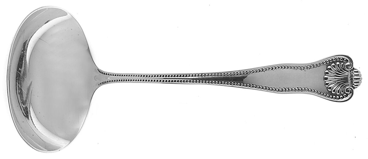 Newport Shell (Sterling, 1910, No Monograms) Solid Gravy Ladle by Towle Silver-1