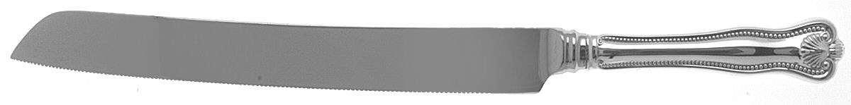 Newport Shell (Sterling, 1910, No Monograms) Cake Slicer with Stainless Blade by Towle Silver-1