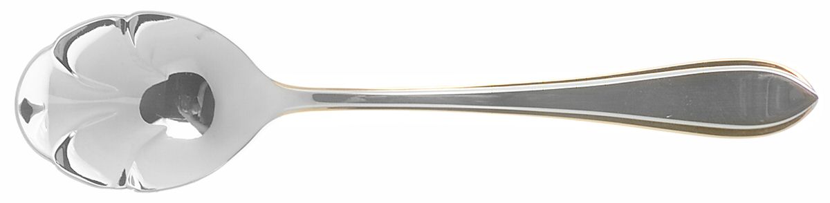 Newbury Thread Gold (Stainless) Sugar Shell Spoon by Towle Silver-1