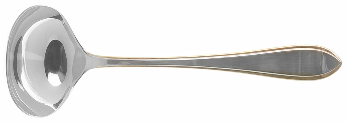 Newbury Thread Gold (Stainless) Solid Gravy Ladle by Towle Silver-1