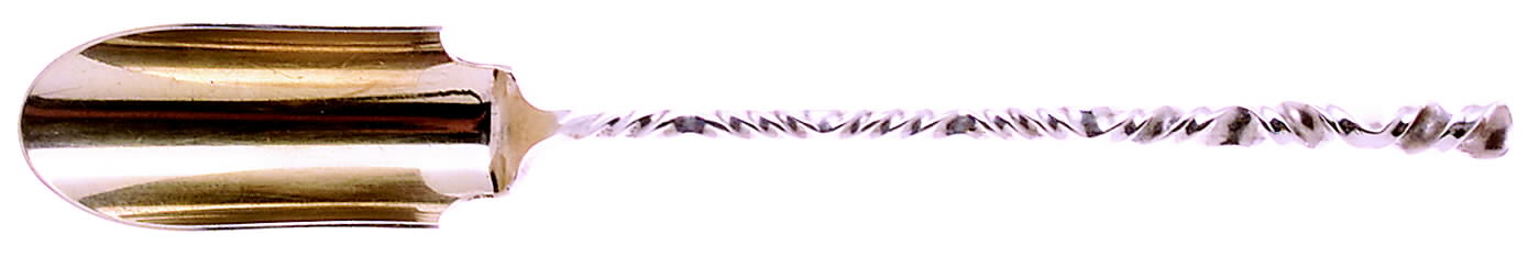 No.128-No.28 (Sterling, 1880) Solid Cheese Scoop by Towle Silver-1