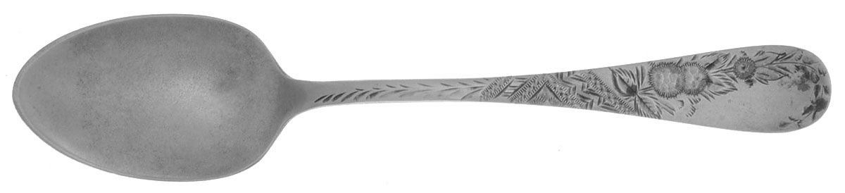 No. 38-Engraved (Sterling, 1880) Monogram Demitasse Spoon by Towle Silver-1