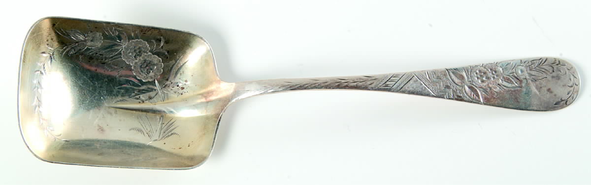 No. 38-Engraved (Sterling, 1880) Small Solid Berry/Casserole Spoon by Towle Silver-1