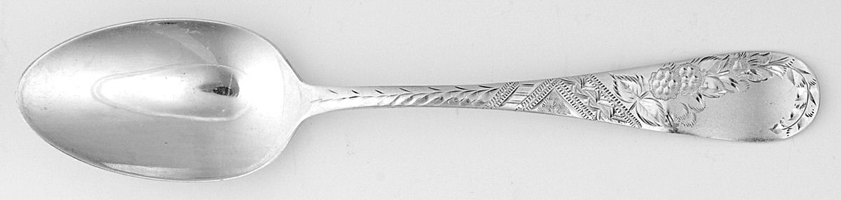 No. 38-Engraved (Sterling, 1880) Teaspoon by Towle Silver-1