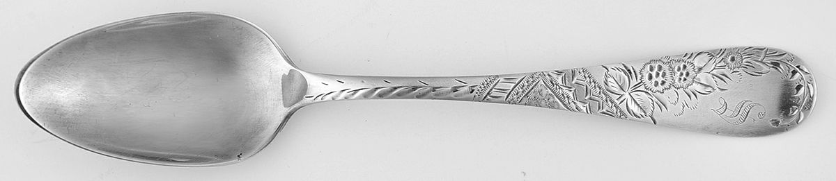 No. 38-Engraved (Sterling, 1880) Monogram Five O'Clock Teaspoon by Towle Silver-1