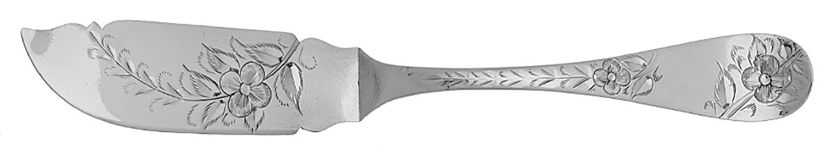 No. 43 (Sterling, 1882) Flat Handle Master Butter Knife by Towle Silver-1