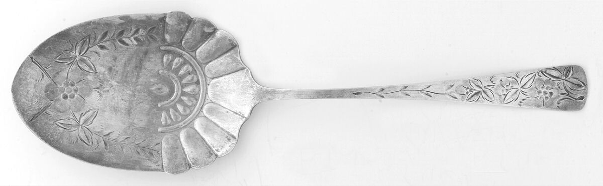 No. 63 (Sterling, 1885) Solid Salad Serving Spoon by Towle Silver-1
