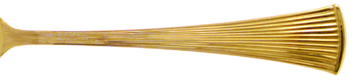 Noblesse (Gold Electroplate, 1980) Fork by Towle Silver-1