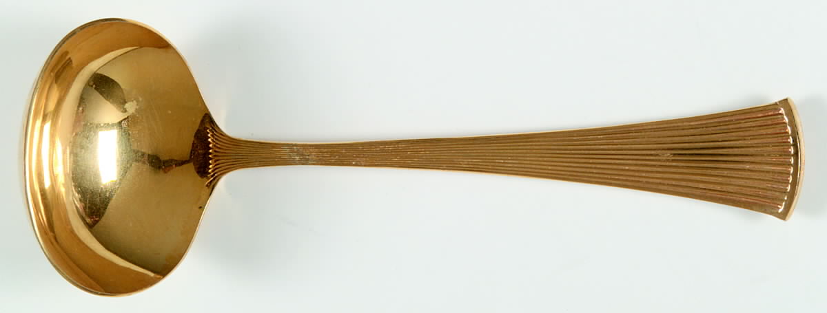 Noblesse (Gold Electroplate, 1980) Solid Gravy Ladle by Towle Silver-1