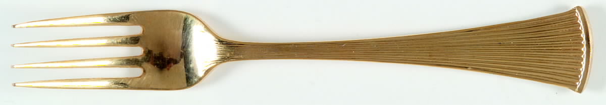 Noblesse (Gold Electroplate, 1980) Individual Salad Fork by Towle Silver-1