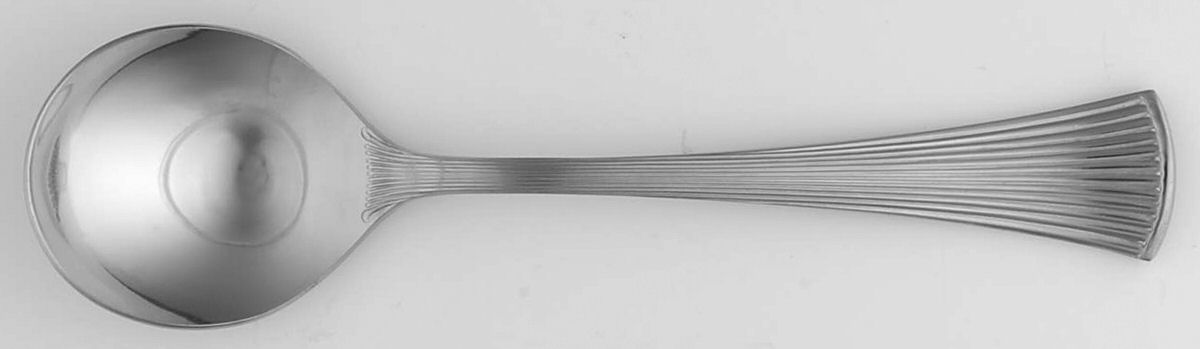 Noblesse (Stainless) Round Bowl Soup Spoon (Cream Soup) by Towle Silver-1