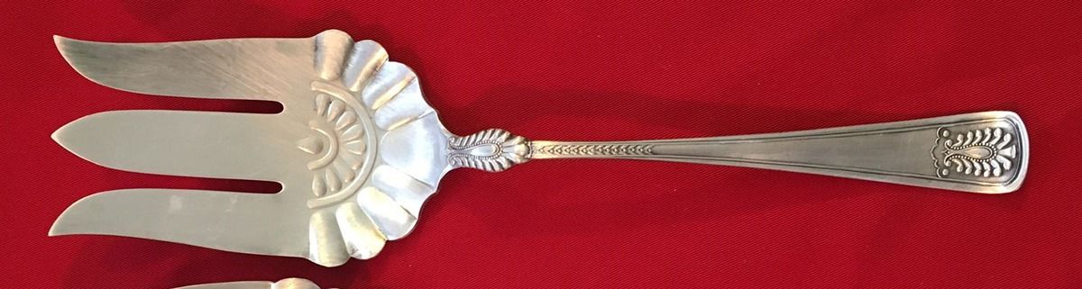 Norwood (Silverplate) Solid Salad Serving Fork by Towle Silver-1
