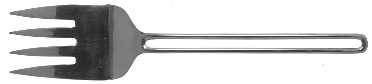 Nordic (Stainless, 18-8) Medium Solid Cold Meat Serving Fork by Towle Silver-1