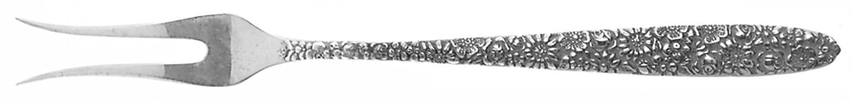 Novantique (Sterling, 1969) Short Handle Pickle/Olive Fork by Towle Silver-1