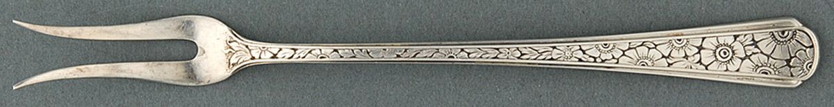 Old Brocade (Sterling, 1932) Two-Tine Butter Pick by Towle Silver-1