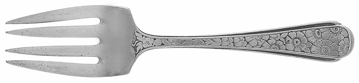Old Brocade (Sterling, 1932) Baby Fork by Towle Silver-1